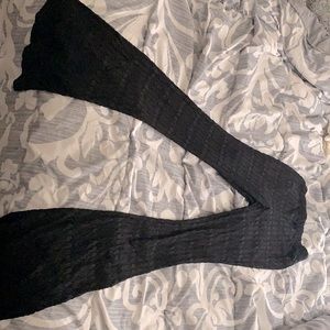 Crochet flare pants